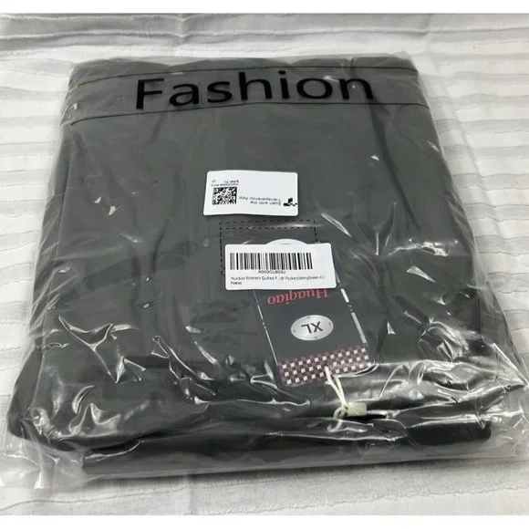 Huaqiao Womens Quilted Puffer Jackets Lightweight Zipper Short Padded Coat - Picture 9 of 9